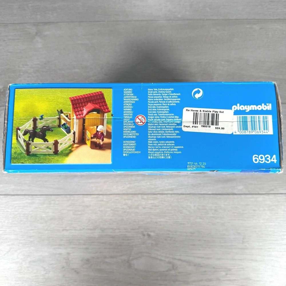 Playmobil Country Horse Stall Araber 6934 77pc Set 2016 Germany New Open Box